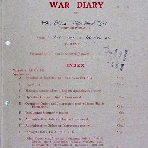 November War Diary, Guards Armoured Division C.R.E.M.E., 1944