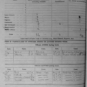 July War Diary, 6th Motor Battalion Grenadier Guards, 1943
