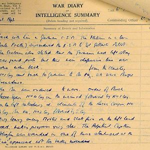 September War Diary, 6th Motor Battalion Grenadier Guards, 1943
