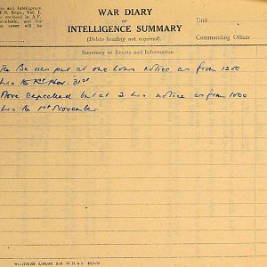 October War Diary, 6th Motor Battalion Grenadier Guards, 1943