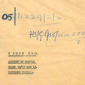 Account, 6th Motor Battalion Grenadier Guards, Account 16/17 March 1943