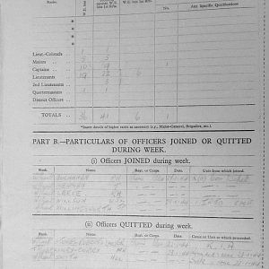 February War Diary, 6th Battalion, Grenadier Guards, Jan - Mar 1944