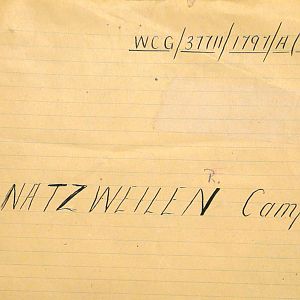 Detention of Feldwebel Ludwig Kiechle