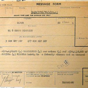 Detention of Feldwebel Ludwig Kiechle