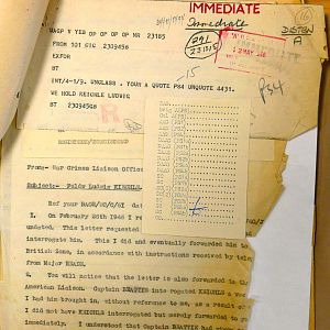 Detention of Feldwebel Ludwig Kiechle