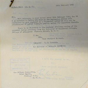 Colours for 2nd Battalions, Irish Guards & Welsh Guards