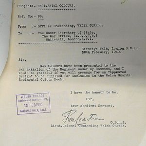 Colours for 2nd Battalions, Irish Guards & Welsh Guards