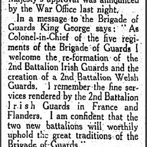 2nd Battalions, Irish Guards & Welsh Guards