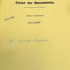 July 1940 War Diary, 20 Guards Brigade, Headquarters