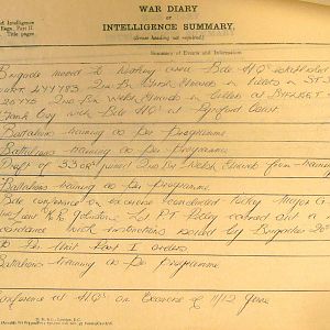 July 1940 War Diary, 20 Guards Brigade, Headquarters