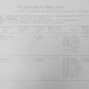 September & October 1940 War Diary, 20 Guards Brigade, Headquarters