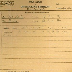 September 1941 War Diary, 20 Guards Brigade, Headquarters