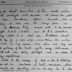 March War Diary, Irish Guards, 2 Armoured Battalion