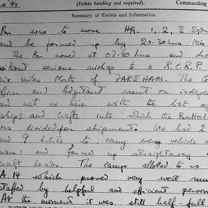 June War Diary, Irish Guards, 2nd Armoured Battalion, 1944