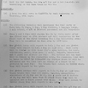 September 1939 War Diary, 3rd Battalion, Grenadier Guards