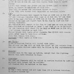 February 1940 War Diary, 3rd Battalion, Grenadier Guards