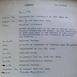 A-B Who's Who of senior German Army officers (Birley's Bible)