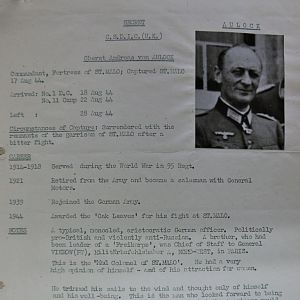 A-B Who's Who of senior German Army officers (Birley's Bible)