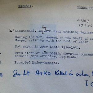 A-B Who's Who of senior German Army officers (Birley's Bible)