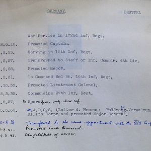 A-B Who's Who of senior German Army officers (Birley's Bible)