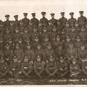 55 Field Company RE - Catterick - 1923 (Sapper Edward Albert Dyos, back row, 2nd from left)