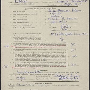 Home Guard Enrolment Form