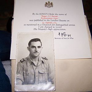 Frank Barratt MID, 56 Recce