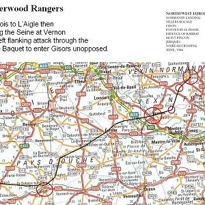 Sherwood Rangers   August 1944 route ideas 4