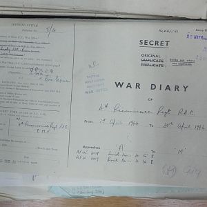 4 Recce Regt War Diary April 1944