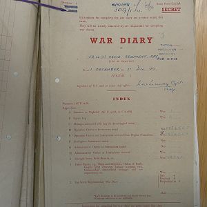 52 Recce Regt War Diary December 1944