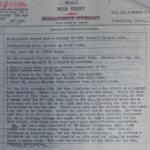 033 May 44 Regt WD Sheet 6