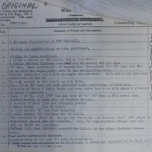 044 Jun 44 Regt WD Sheet 2