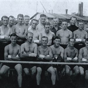 George Owen Farrell Last On Right Middle Row Stalag Xx1d Ger25 GEGENV11 1940 0r 41