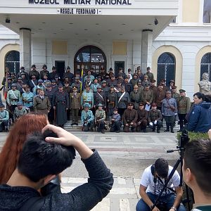Military reenecting in Bucharest