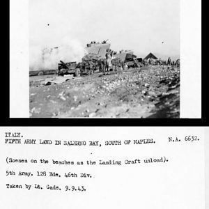 Fifth Army land In Salerno Bay