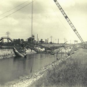 Demolished bridge