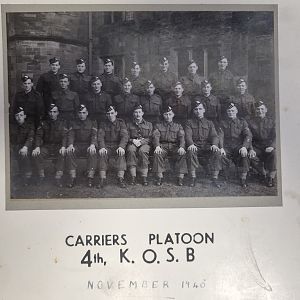 4th KOSB Carriers Platoon